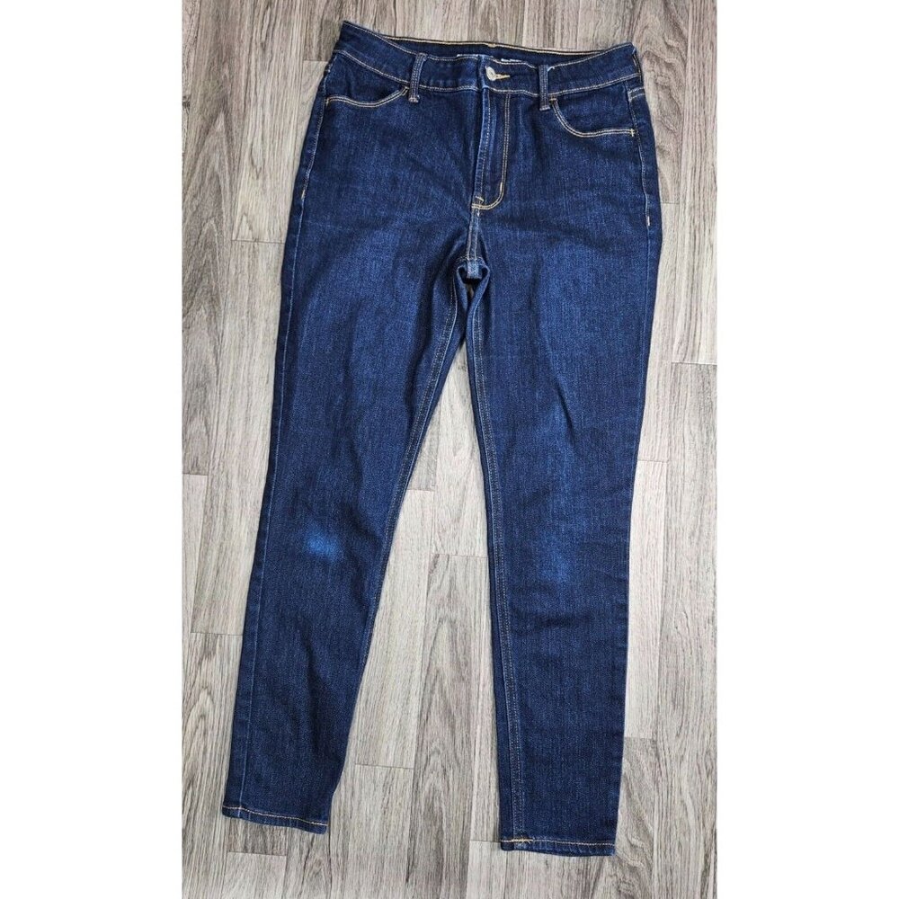 Old Navy Size 6 Pockets Super Skinny High Rise Denim Blue Jeans